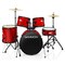 Gammon Percussion Full Size Complete Adult 5-Piece Drum Set with Cymbals, Stands, Stool, and Sticks